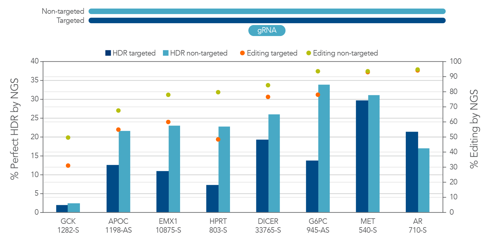 Use the non-targeted strand sequence as the HDR donor sequence for Cas12a HDR.